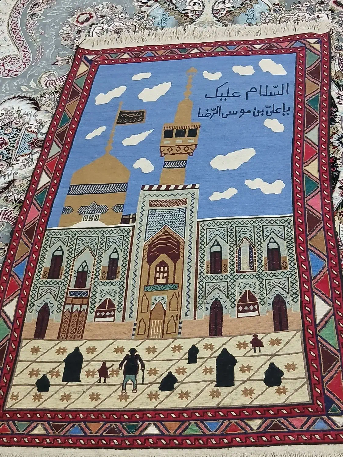 ورنی تابلو حرم رضوی|گلیم، جاجیم، گبه|آبش احمد, |دیوار