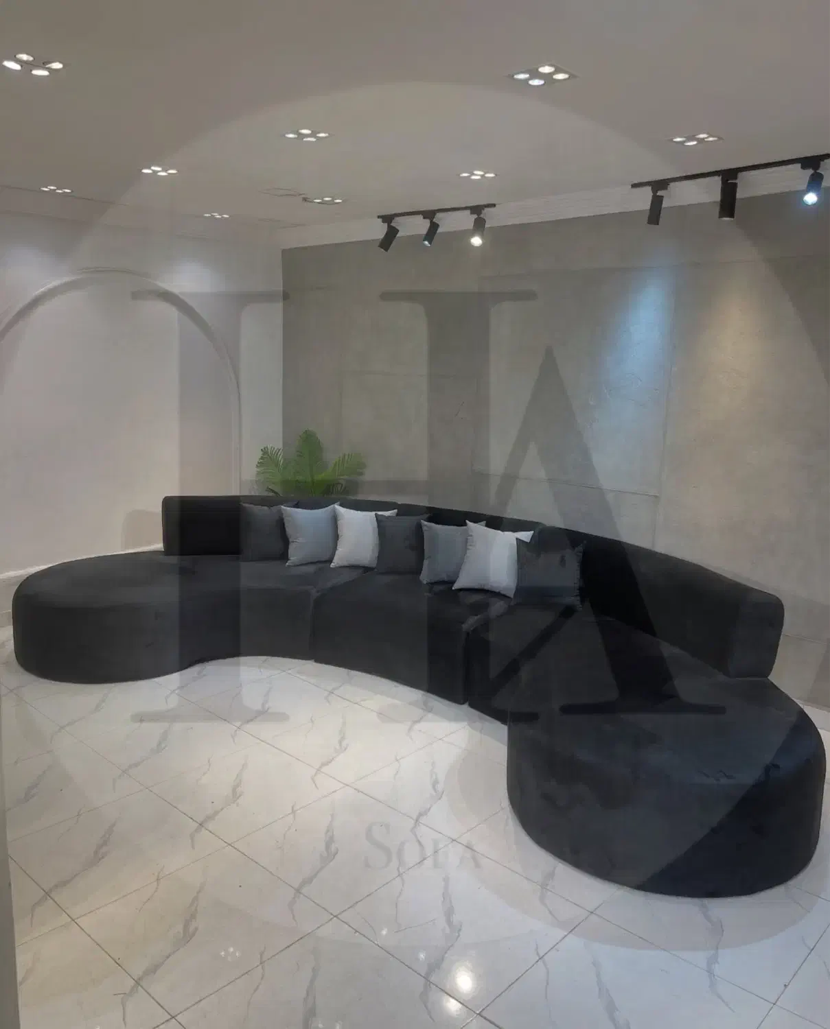 مبل یو مدل سلنا(هازل قشم)|مبلمان خانگی و میز عسلی|قشم, |دیوار