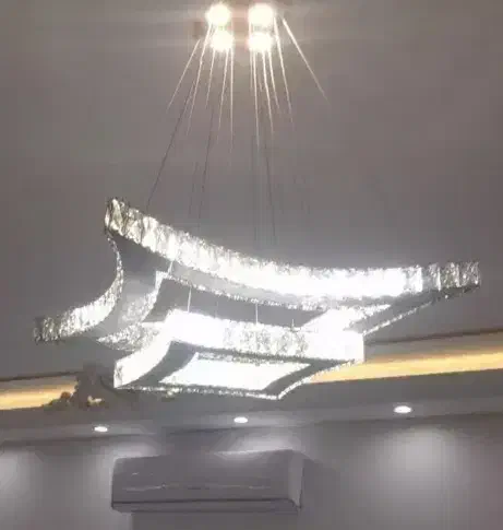 لوستر لوزی کریستالی|لوستر و چراغ آویز|رشت, جهاد|دیوار