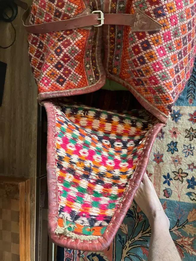 مفرش قدیمی اصل|گلیم، جاجیم، گبه|اصفهان, ناژوان|دیوار