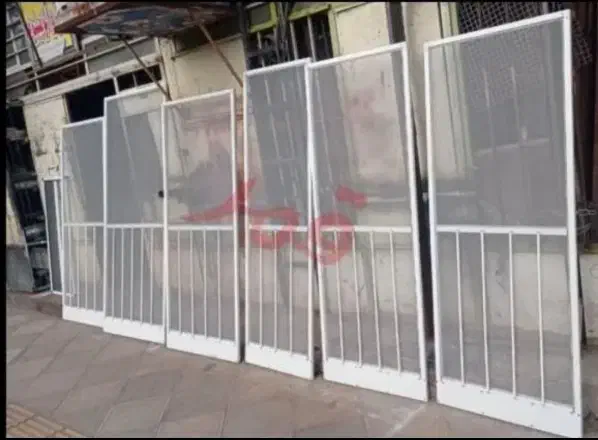 توری درب و پنجره ثابت کشویی پلیسه ریلی|مصالح و تجهیزات ساختمان|شاهرود, |دیوار