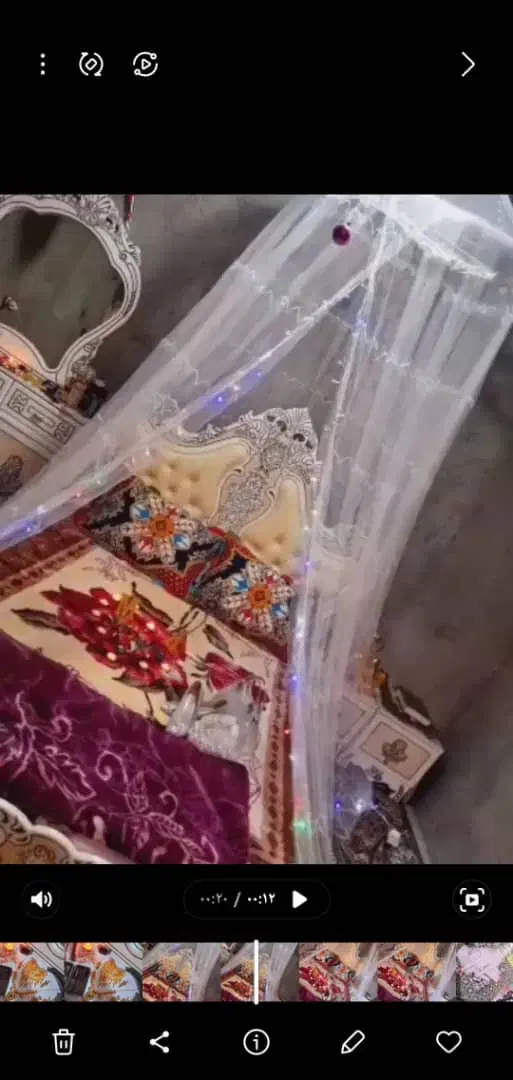 تخت خواب دونفره|تخت و سرویس خواب|خاش, |دیوار