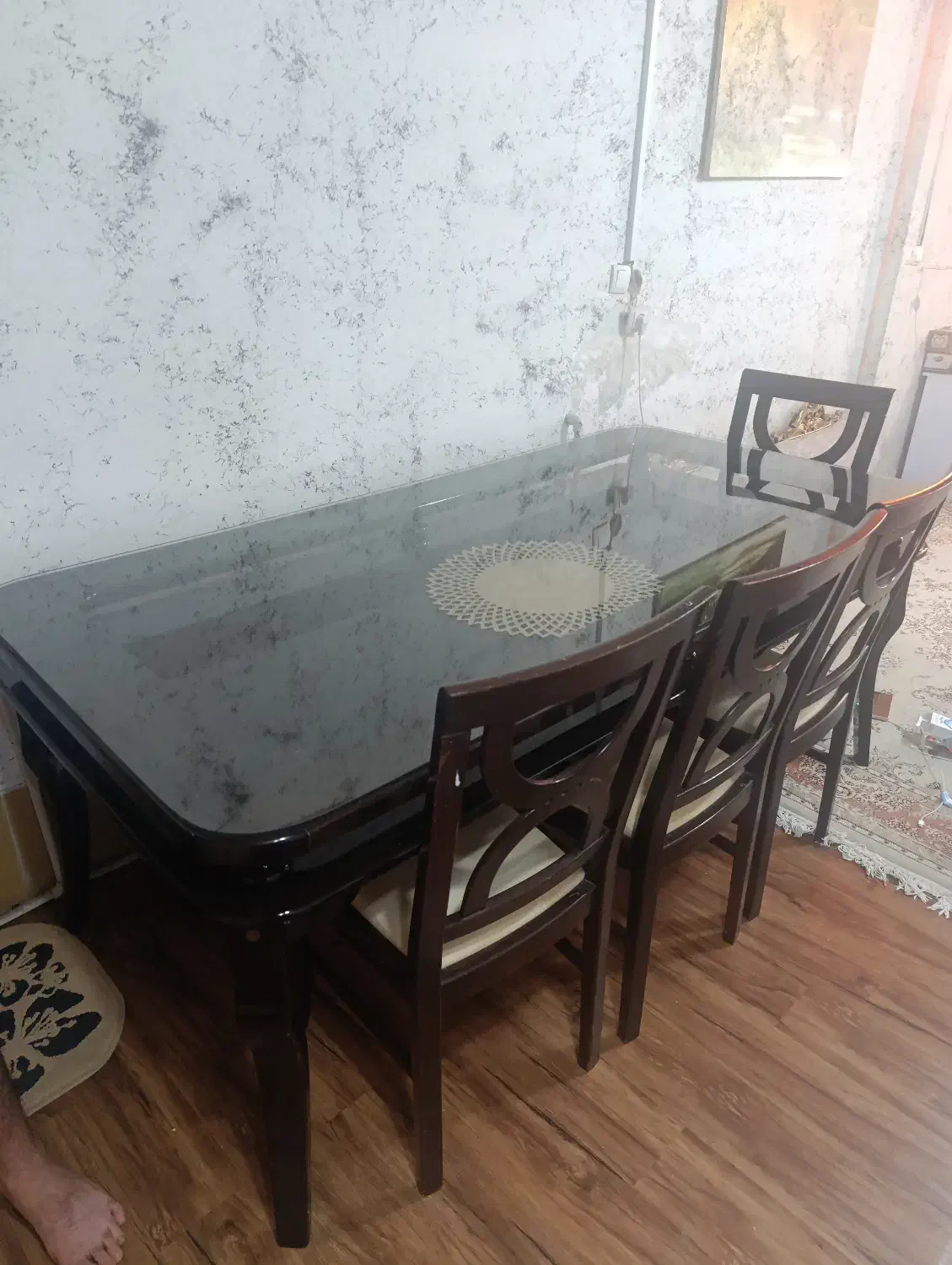 میز8نفره نهار خوری|میز و صندلی غذاخوری|شیراز, بالا کفت|دیوار