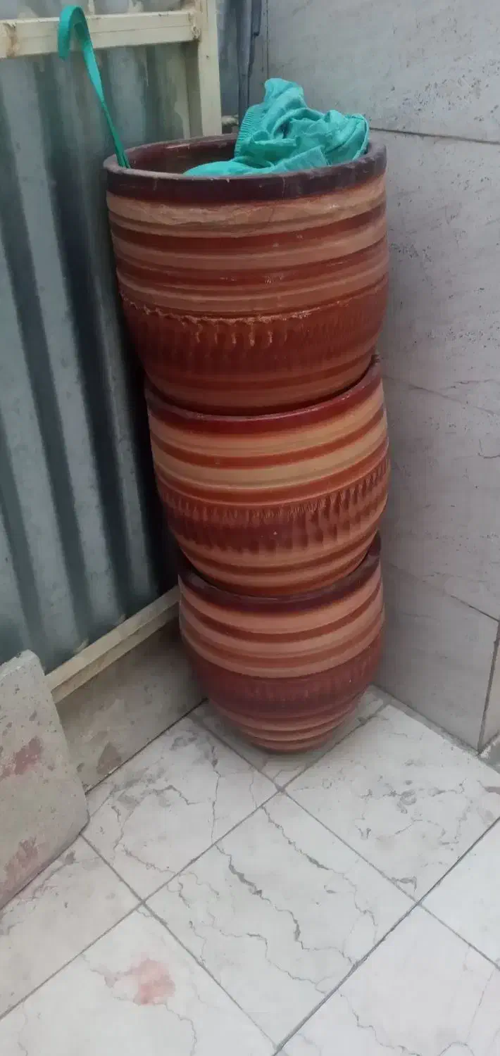 گلدان بزرگ|گل و گیاه طبیعی|قم, شهرک امام حسن|دیوار