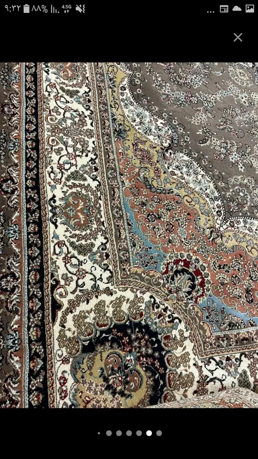 فرش جفت کرم شکلاتی|فرش|ساوه, |دیوار