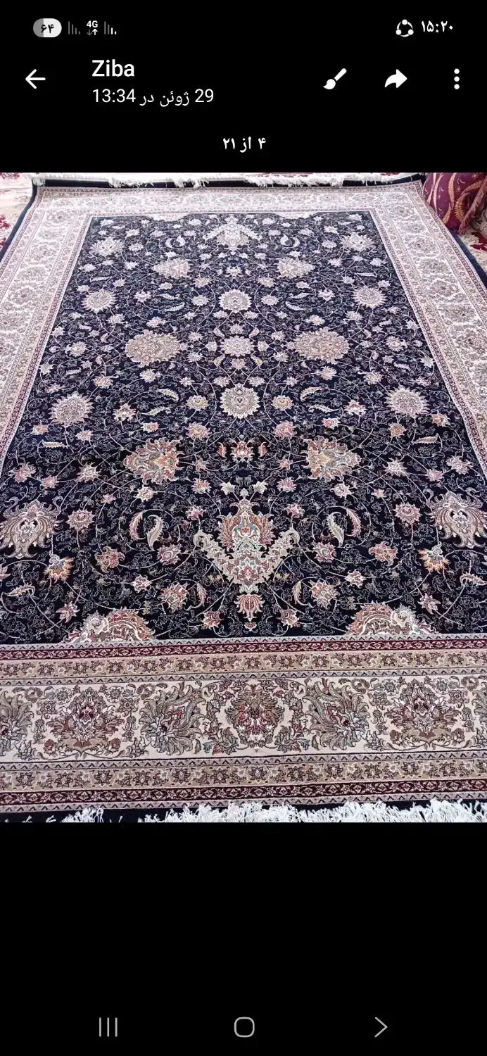 فرش ۹ متری ماهور نو آکبند پانخورده|فرش|بوئین و میاندشت, |دیوار