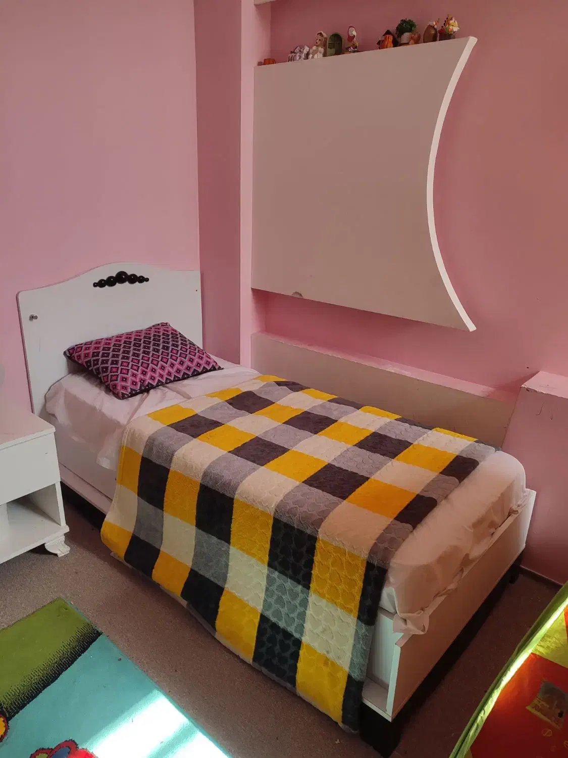 تخت کودک و نوجوان جم|تخت و سرویس خواب|جم, |دیوار