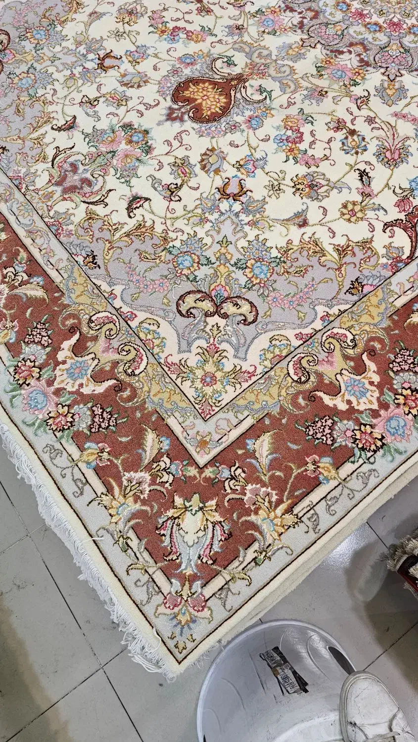 دستباف علیا جفت حاشیه آجری|فرش|تبریز, |دیوار