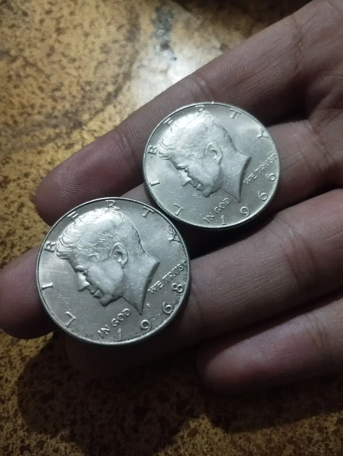 سکه نیم دلاری بزرگ نقره|کلکسیون سکه، تمبر، اسکناس|شیراز, سینما سعدی|دیوار