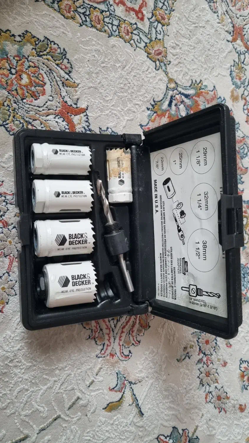 ست ۵ عددی مته گرد بر بلک اند دکر آمریکای|ابزارآلات|پرند, فاز ۲|دیوار