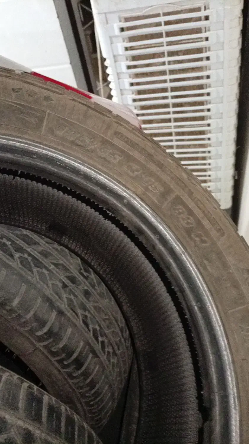 ۶حلقه لاستیک دست دوم۱۵ مارک بارز|قطعات یدکی و لوازم جانبی|شهرضا, |دیوار