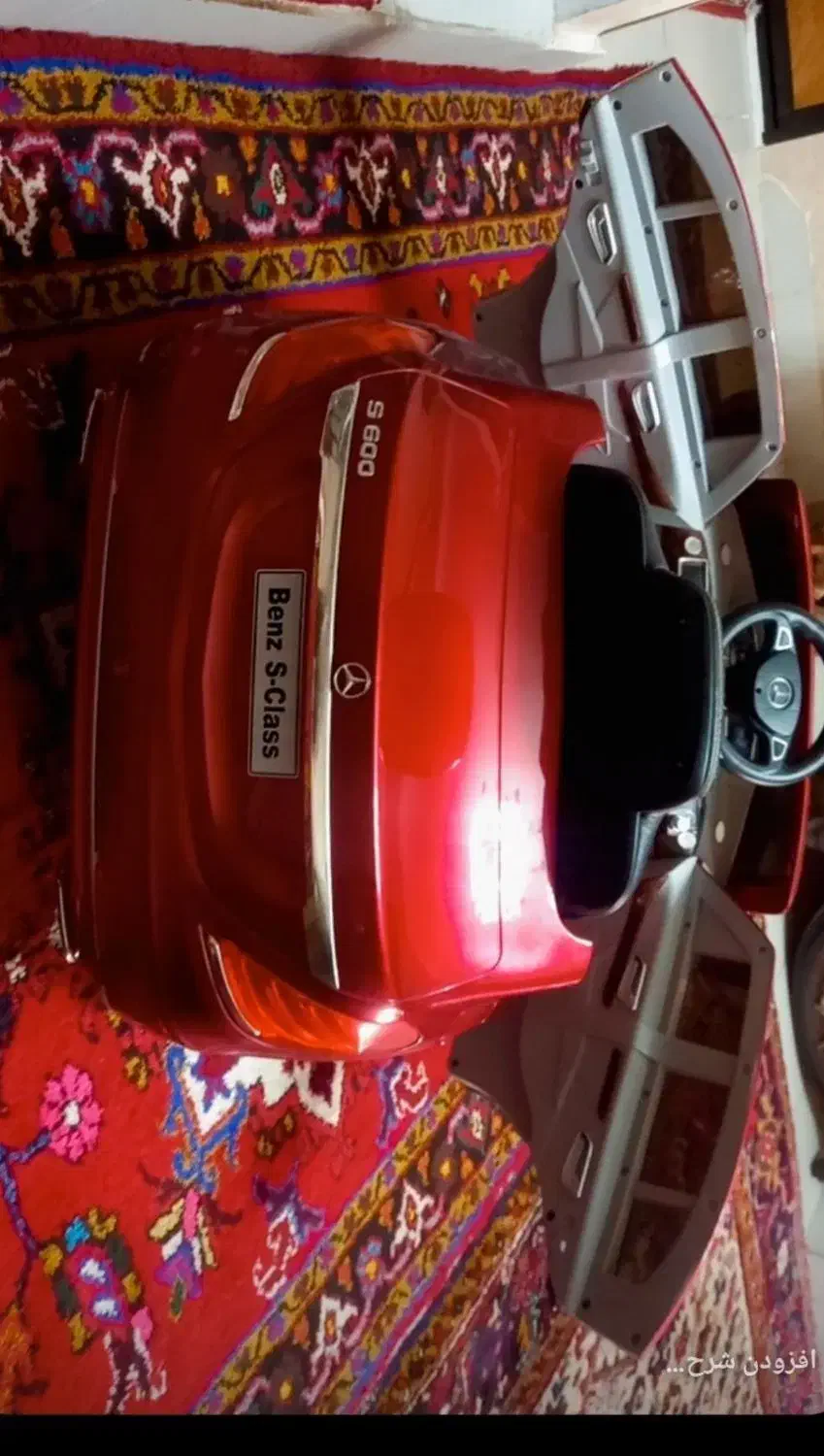 ماشین شارژی  بنز s600 آلبالوئی|اسباب‌بازی بچه|تبریز, |دیوار