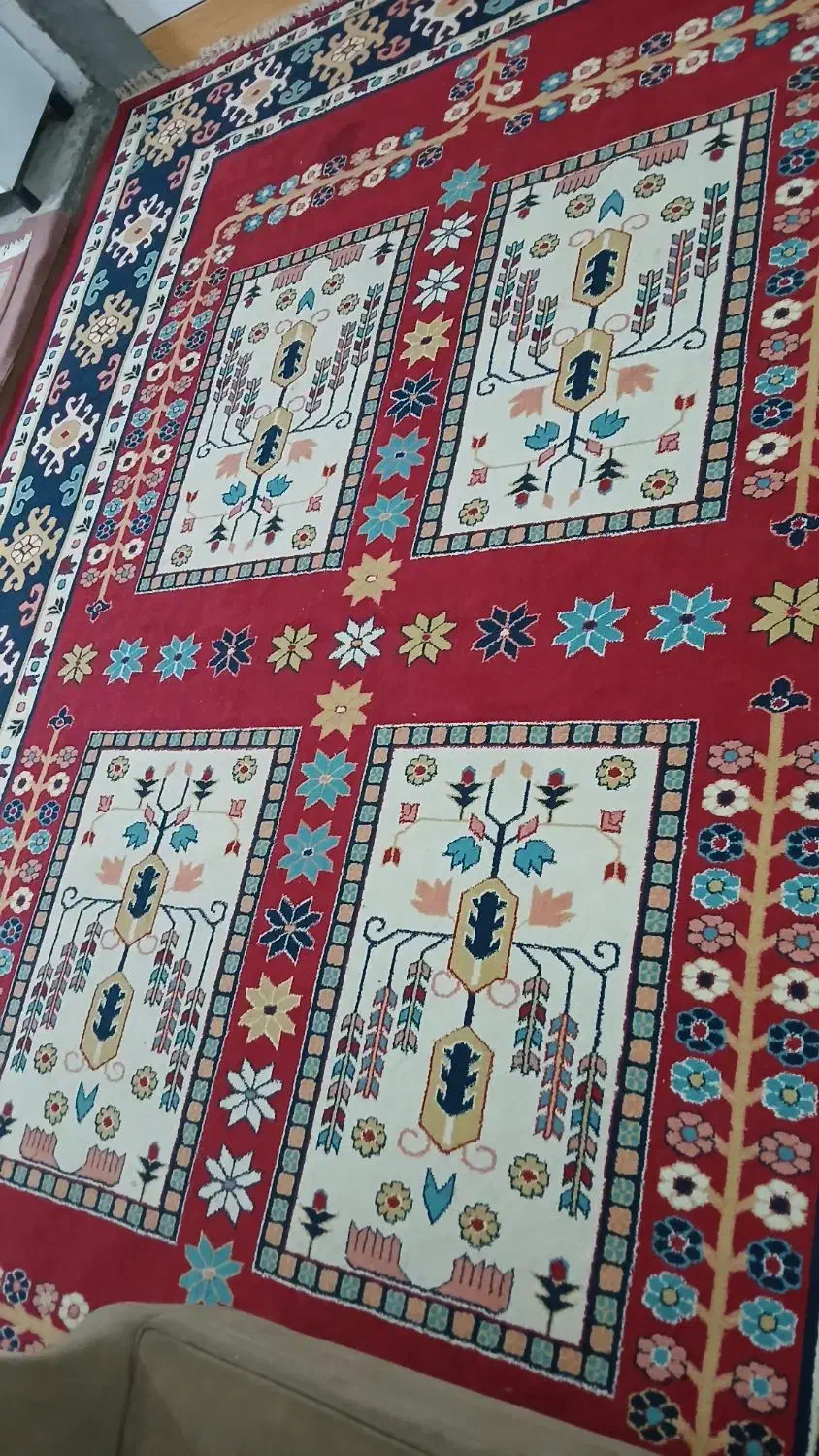 گلیم فرش دوازده متری|گلیم، جاجیم، گبه|شوشتر, |دیوار