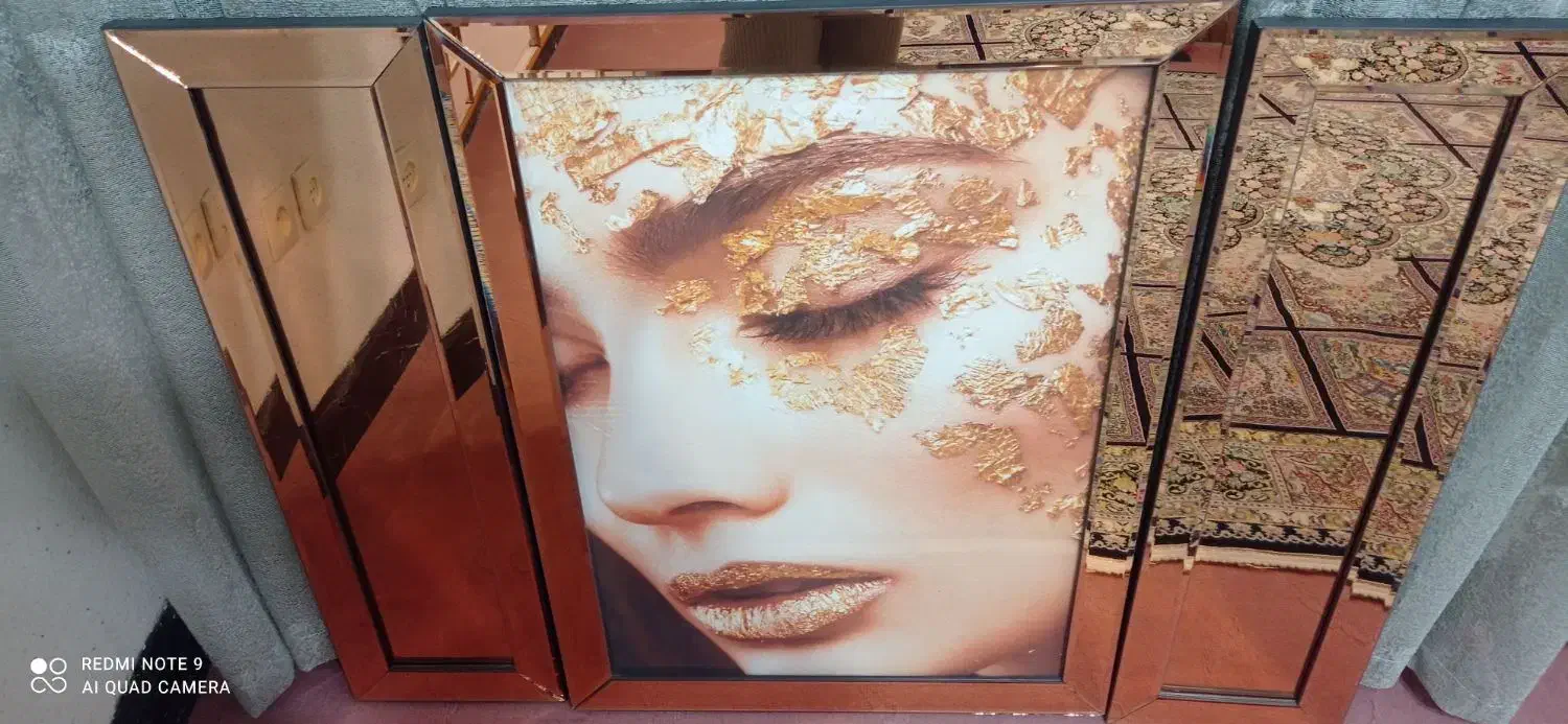 تابلو ۳تیکه آینه ای|تابلو، نقاشی، عکس|نجف‌آباد, ریاضی|دیوار