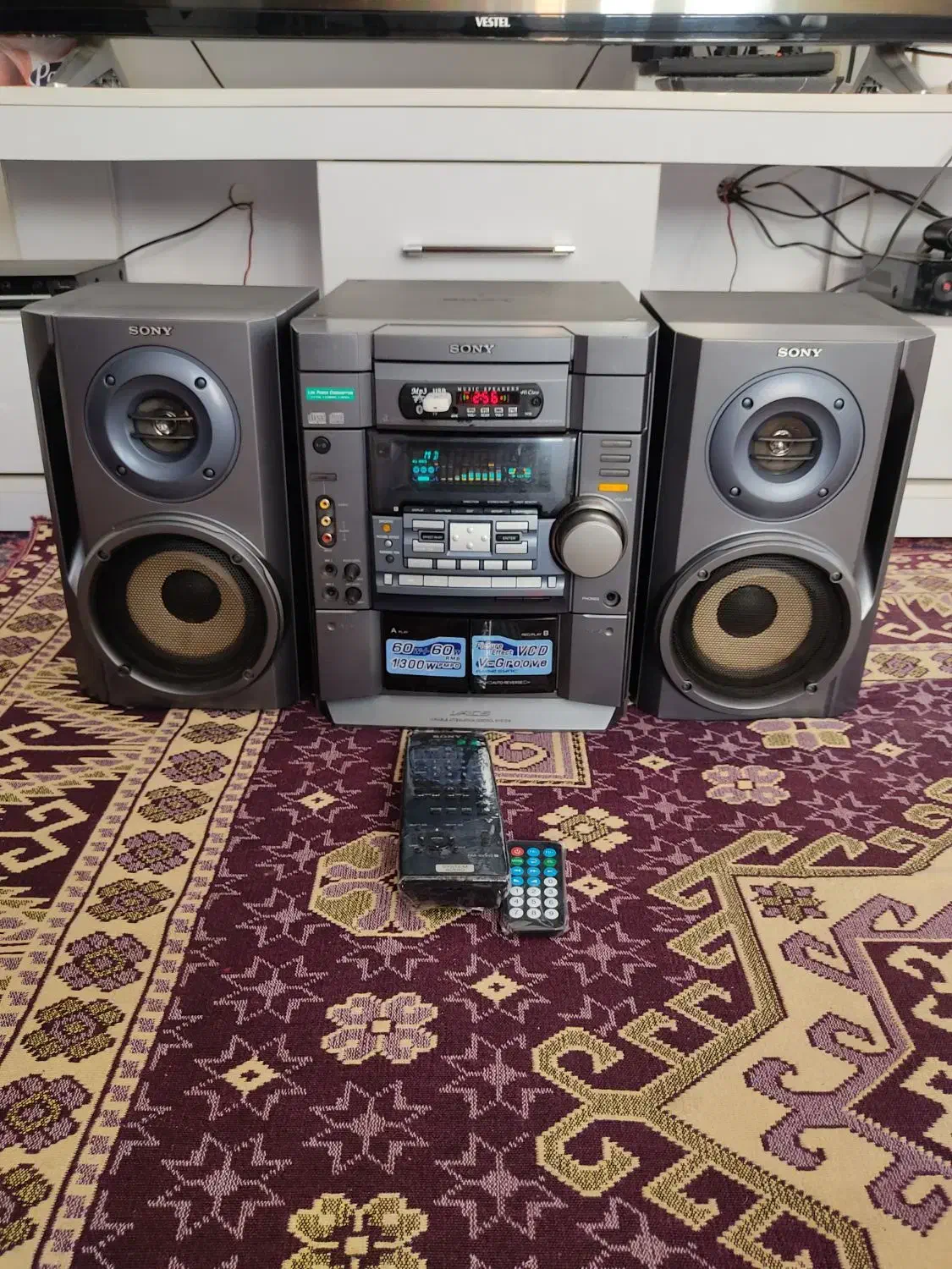 ضبط سه دیسک سونی|سیستم صوتی خانگی|بناب, |دیوار