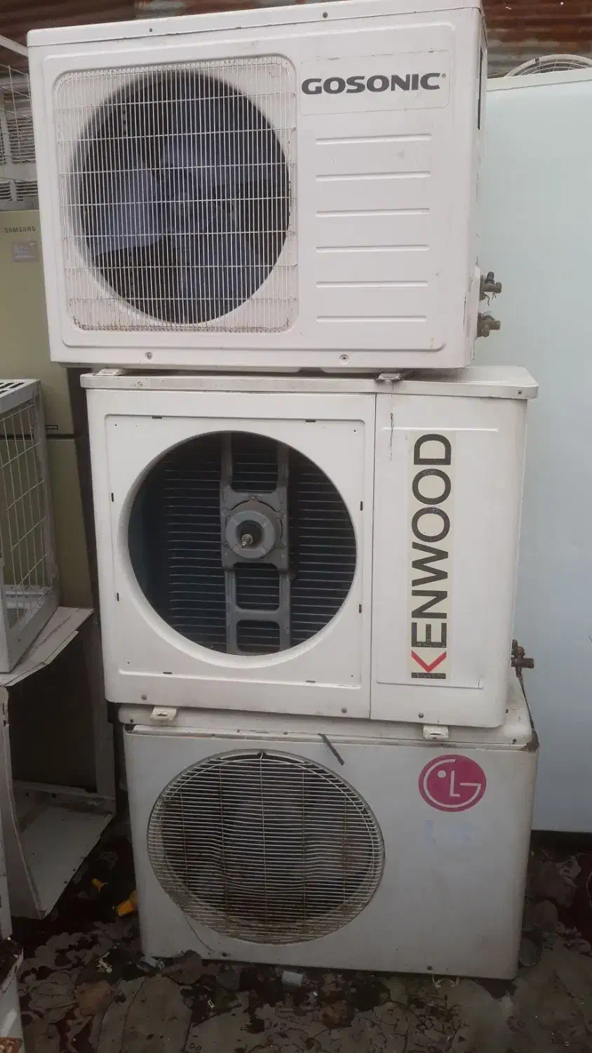 کولر پنجره ای و اسپیلت|کولر گازی و فن‌کوئل|رشت, تازه آباد|دیوار