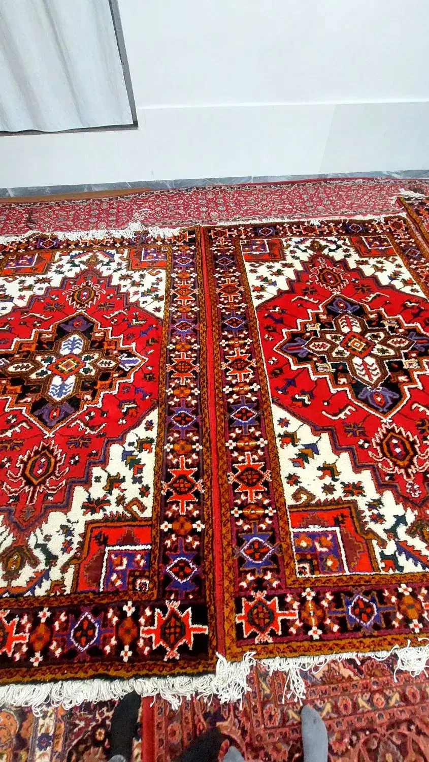 یک جفت فرش دستباف 6متری اطراف هریس|فرش|تبریز, |دیوار