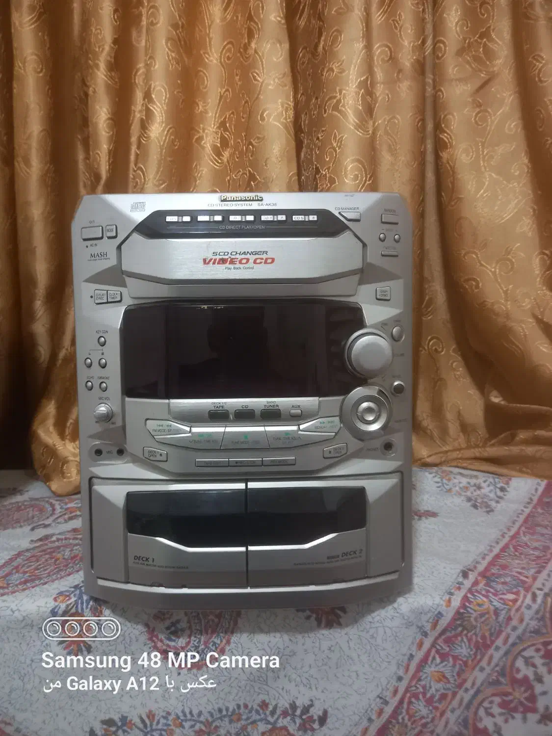 ظبط 5دیسک پاناسونیک اصل سالم|سیستم صوتی خانگی|خلجستان, |دیوار