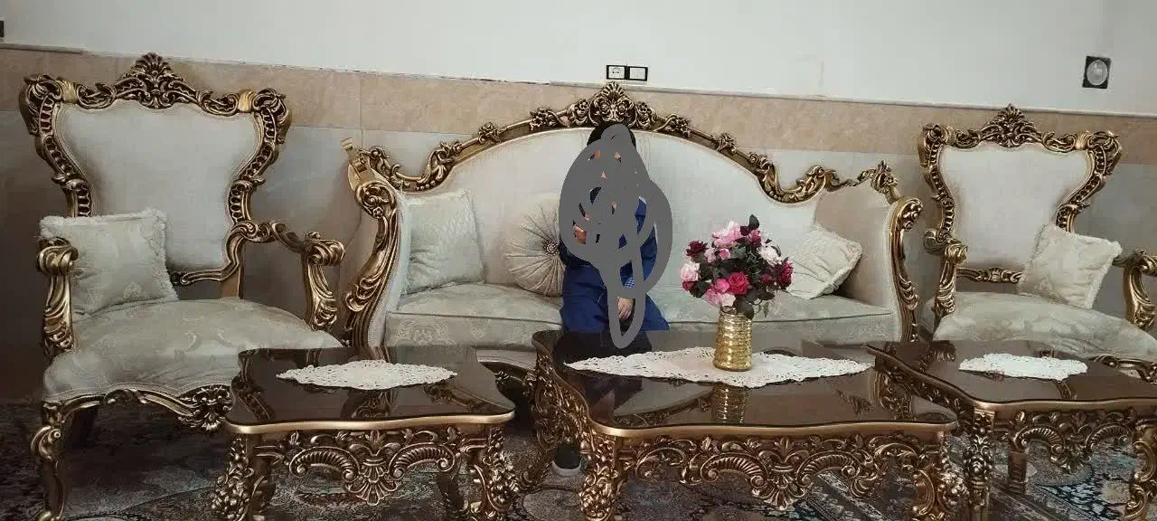 مبل 9نفره استیل|مبلمان خانگی و میز عسلی|قم, نیروگاه|دیوار