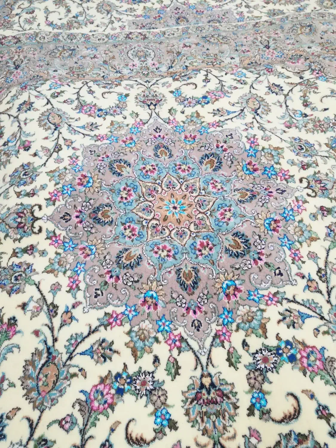 قالی دستباف 6متری|فرش|کاشان, لتحر|دیوار