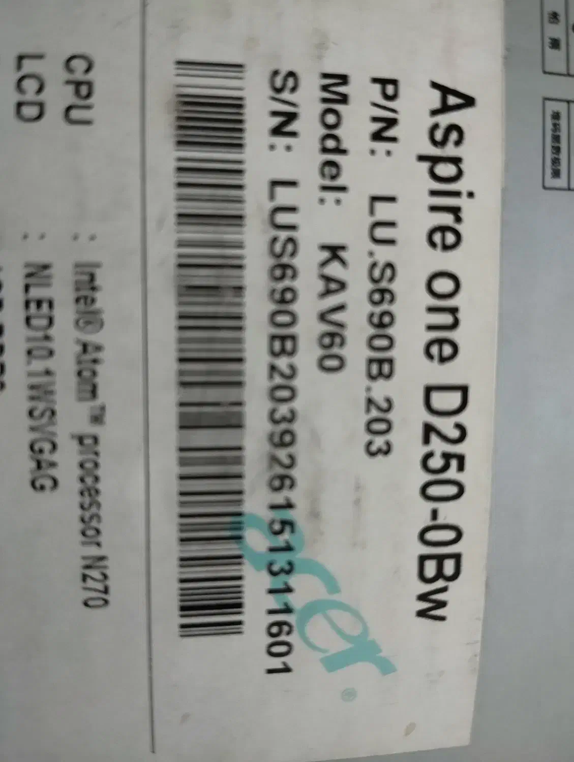 لبتاب 10 اینچ ایسر D250-0Bw|رایانه همراه|نسیمشهر, |دیوار