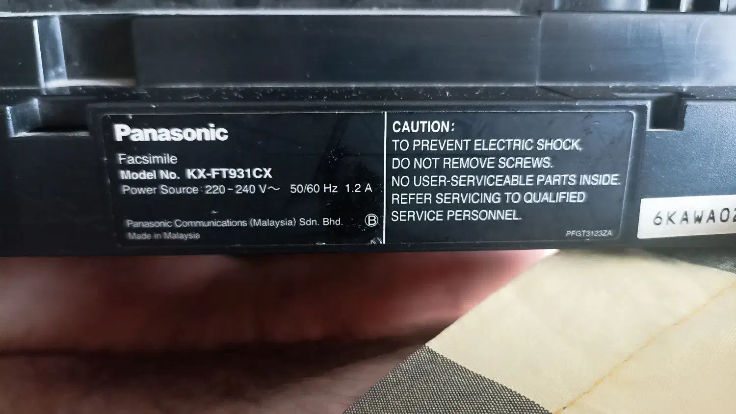 فکس پاناسونیک|پرینتر، اسکنر، کپی، فکس|کرج, دولت‌آباد|دیوار