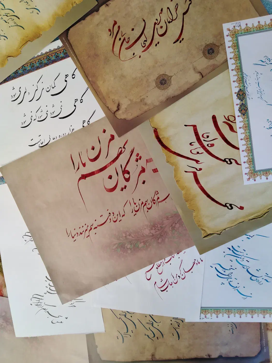 پذیرش انواع تابلو خط|تابلو، نقاشی، عکس|ابریشم, |دیوار