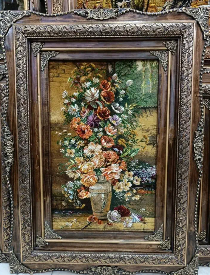 تابلوفرش دستباف گل مناسب کادو/شرایط نقدواقساط|تابلو فرش|تهران, لویزان|دیوار