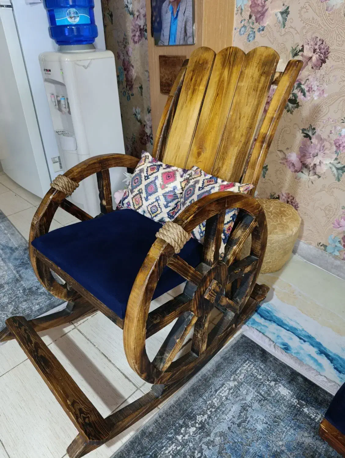 صندلی راک چوبی|مبلمان خانگی و میز عسلی|بندرعباس, |دیوار