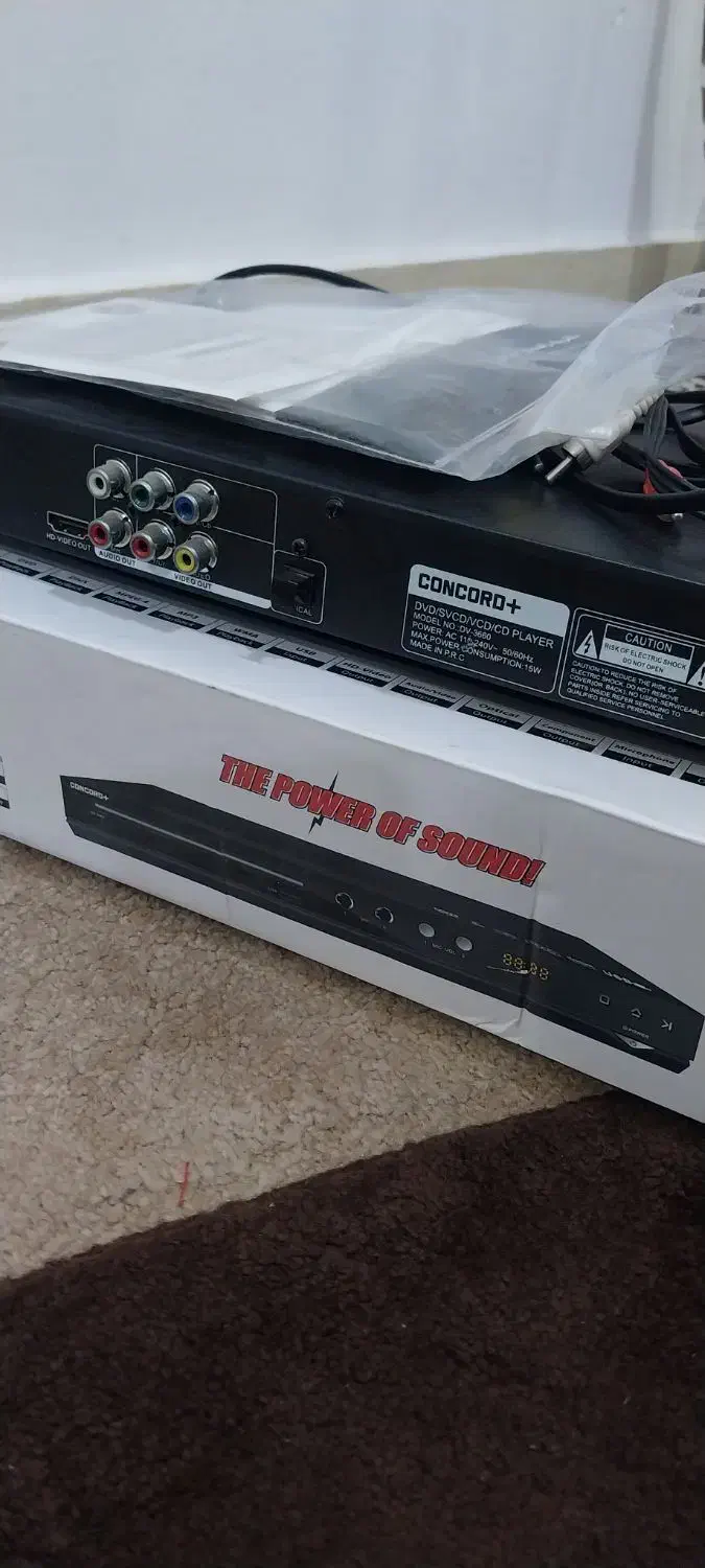 دی وی دی کنکورد 3660|پخش‌کننده DVD و ویدیو|اهواز, فاز ۲ پادادشهر|دیوار