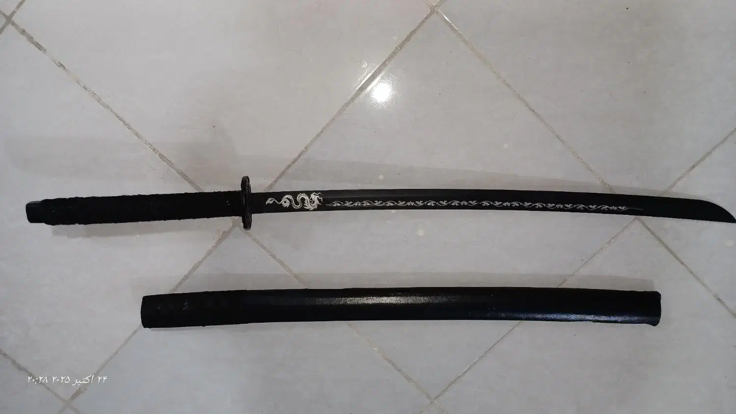 شمشیر کاتانا فولادی|کلکسیون اشیاء عتیقه|مشهد, هدایت|دیوار