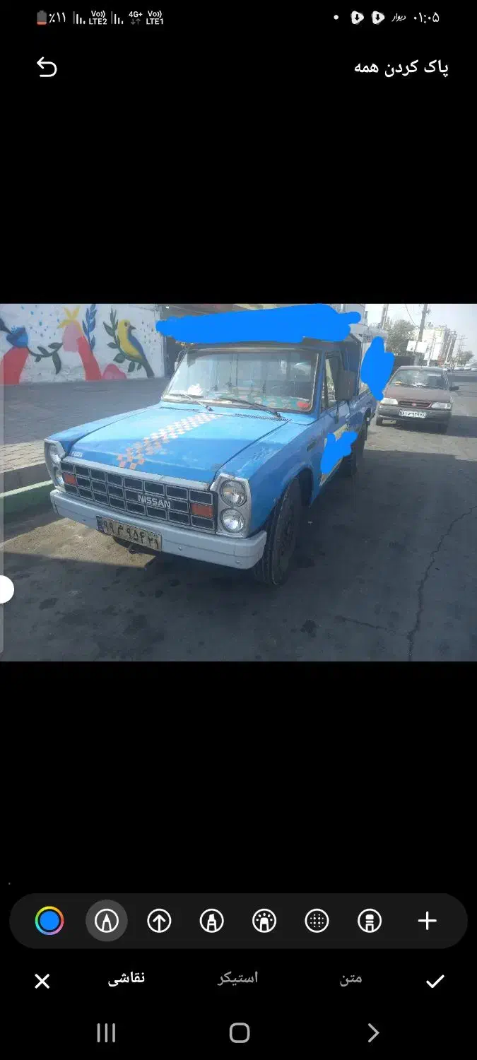 وانت نیسان۸۲ دوگانه|خودرو سواری و وانت|قرچک, شهرک طلائیه|دیوار