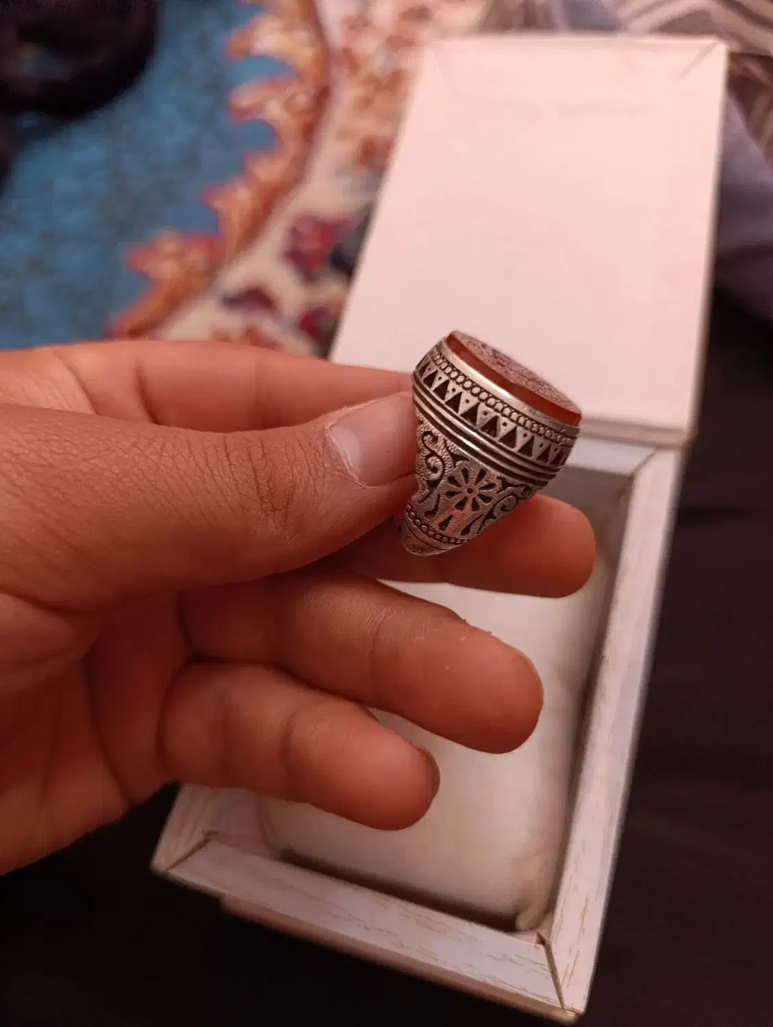 انگشتر عقیق امضای زره|کلکسیون اشیاء عتیقه|تربت‌حیدریه, حاجی یار‎|دیوار