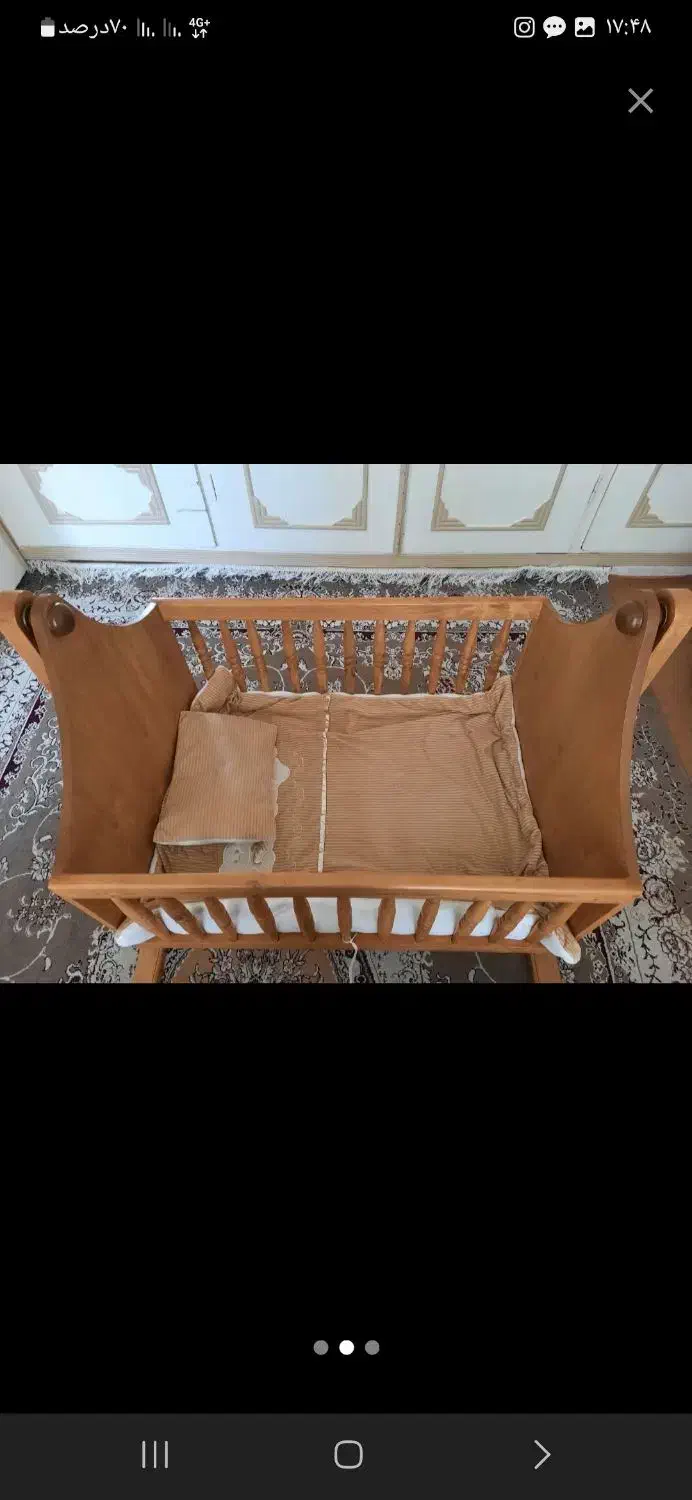 گهواره تمام چوب|تخت و صندلی بچه|تربت‌حیدریه, ترمینال|دیوار