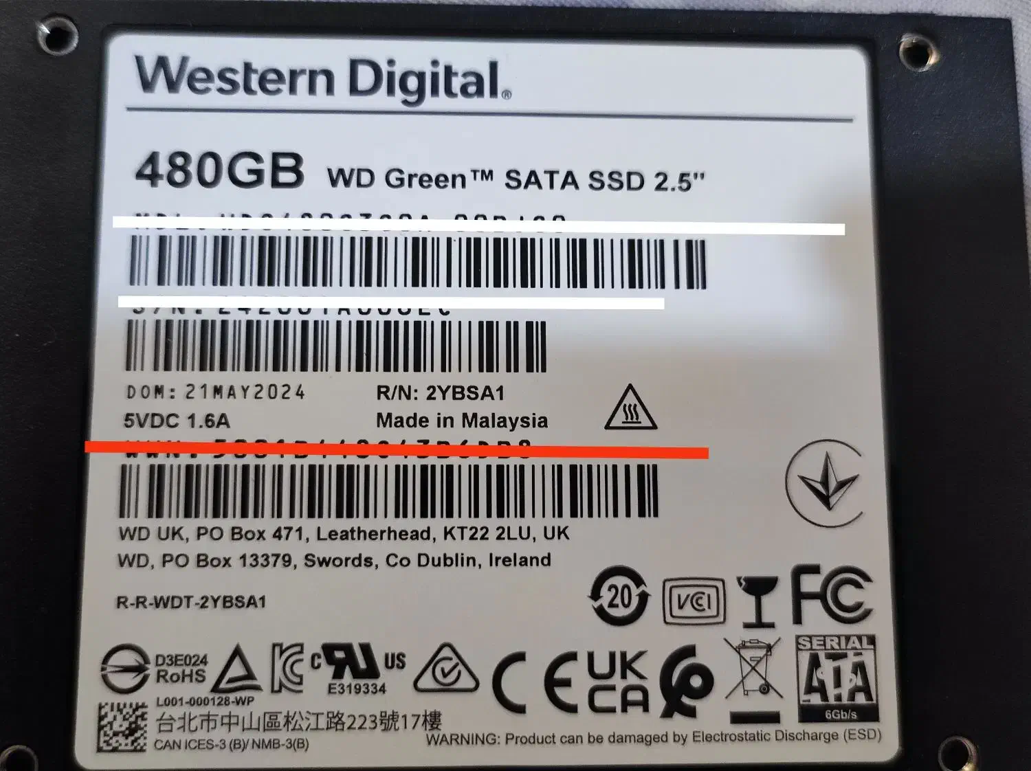 هارد دیسک Ssd Sata 480Gb|قطعات و لوازم جانبی رایانه|پردیس, فاز ۲|دیوار