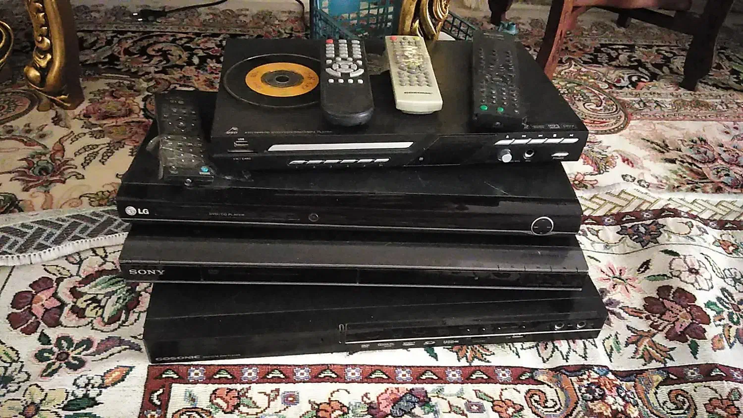 دستگاه فلش، مموری، دی وی دی. سی دی. همراه با کنترل|پخش‌کننده DVD و ویدیو|مشهد, حجت|دیوار