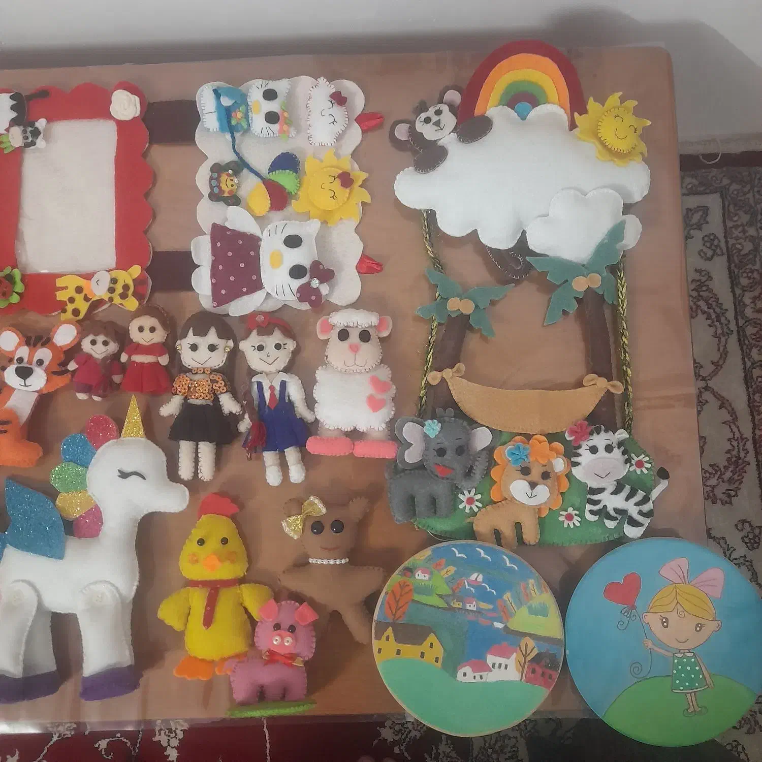 عروسک نمدی جاکلیدی آویز|صنایع دستی و سایر لوازم تزئینی|تهران, استاد معین|دیوار