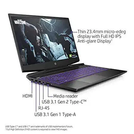 لپتاپ گیمینگ hp pavilion گرافیک 3050 4gb نسل 11|رایانه همراه|تهران, گاندی|دیوار