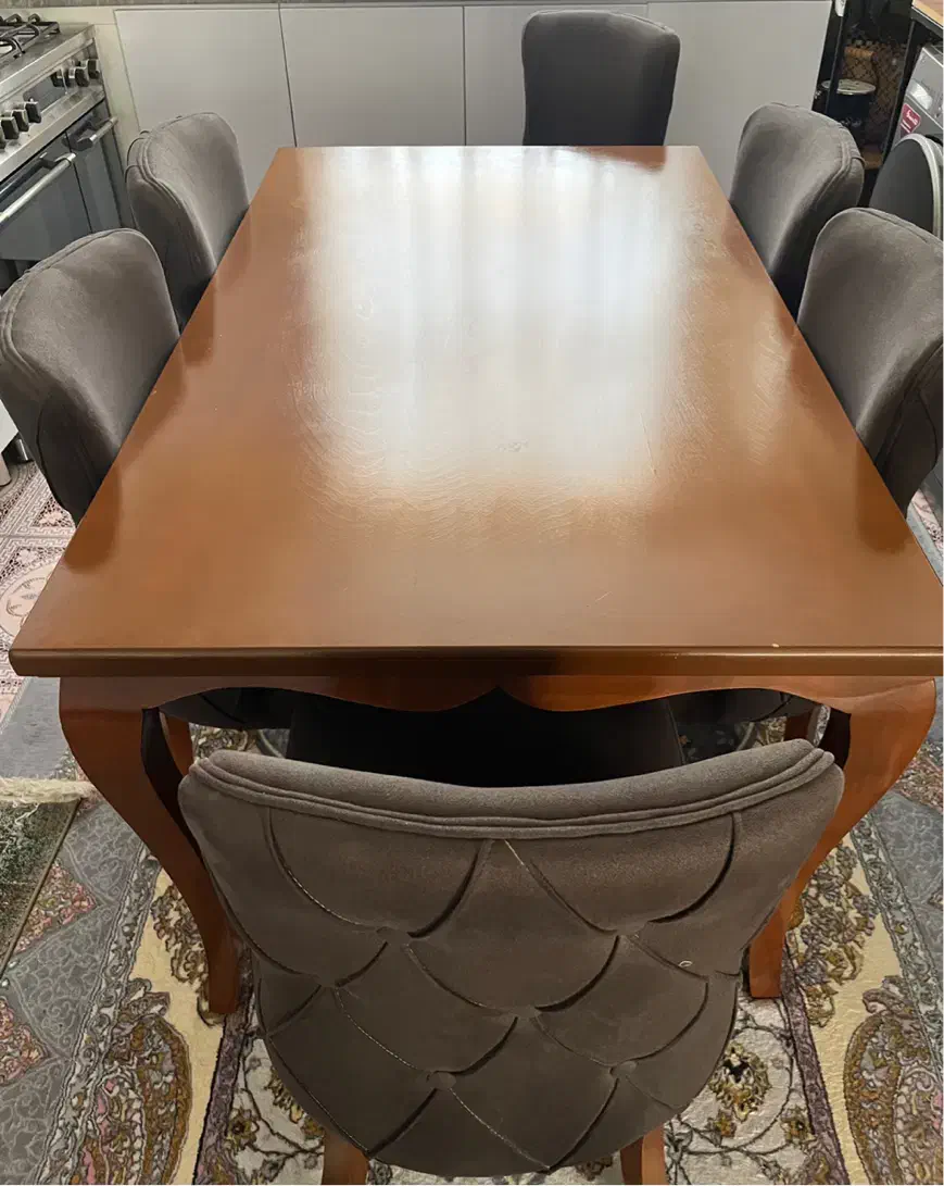 میز ناهارخوری ۶نفره|میز و صندلی غذاخوری|رفسنجان, |دیوار