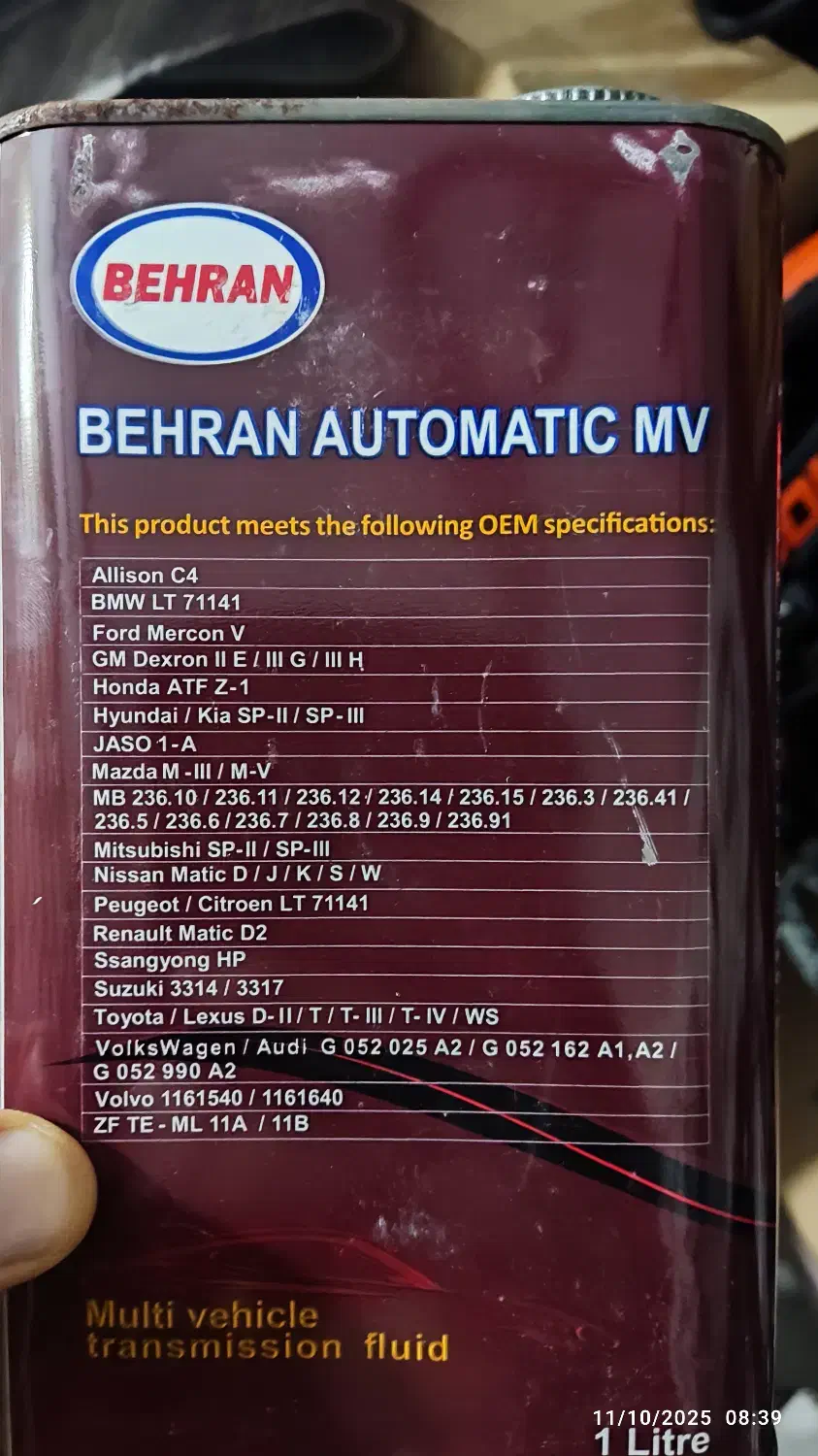 روغن بهران اتوماتیک MV|قطعات یدکی و لوازم جانبی|گرگان, |دیوار