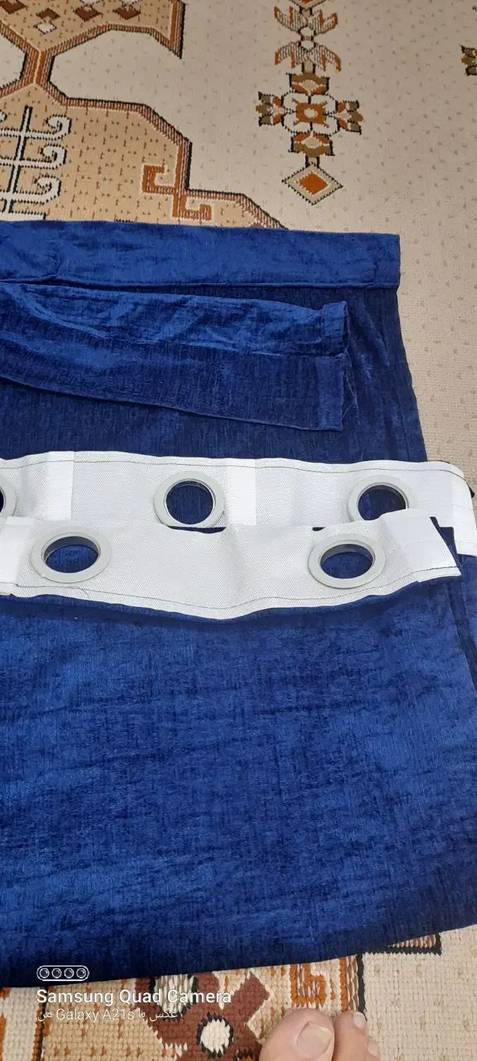 کنار پرده سرمه ای|پرده، رانر، رومیزی|محمدشهر, محمدشهر|دیوار