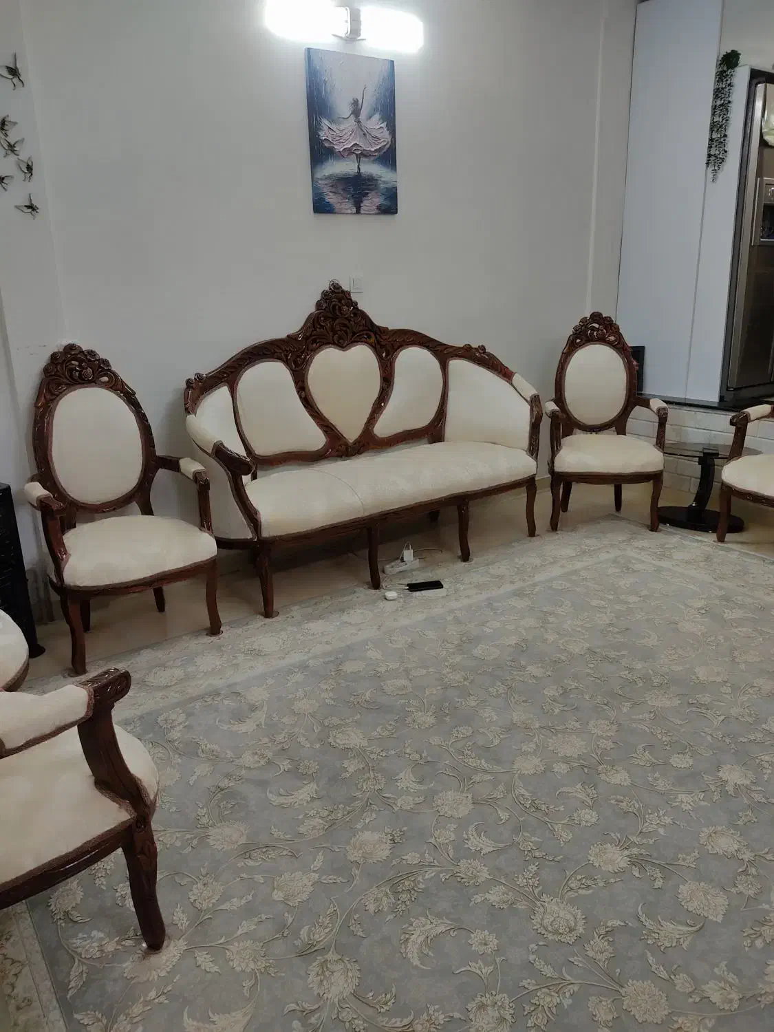 مبل استیل مدل فرحی سالم 9 نفره|مبلمان خانگی و میز عسلی|تهران, مسعودیه|دیوار