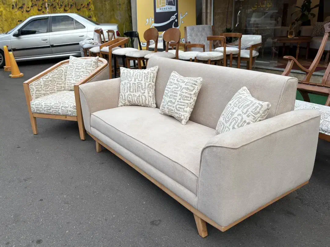 تولید مبل مدل رستا ۸ نفره|مبلمان خانگی و میز عسلی|رشت, چله خانه|دیوار