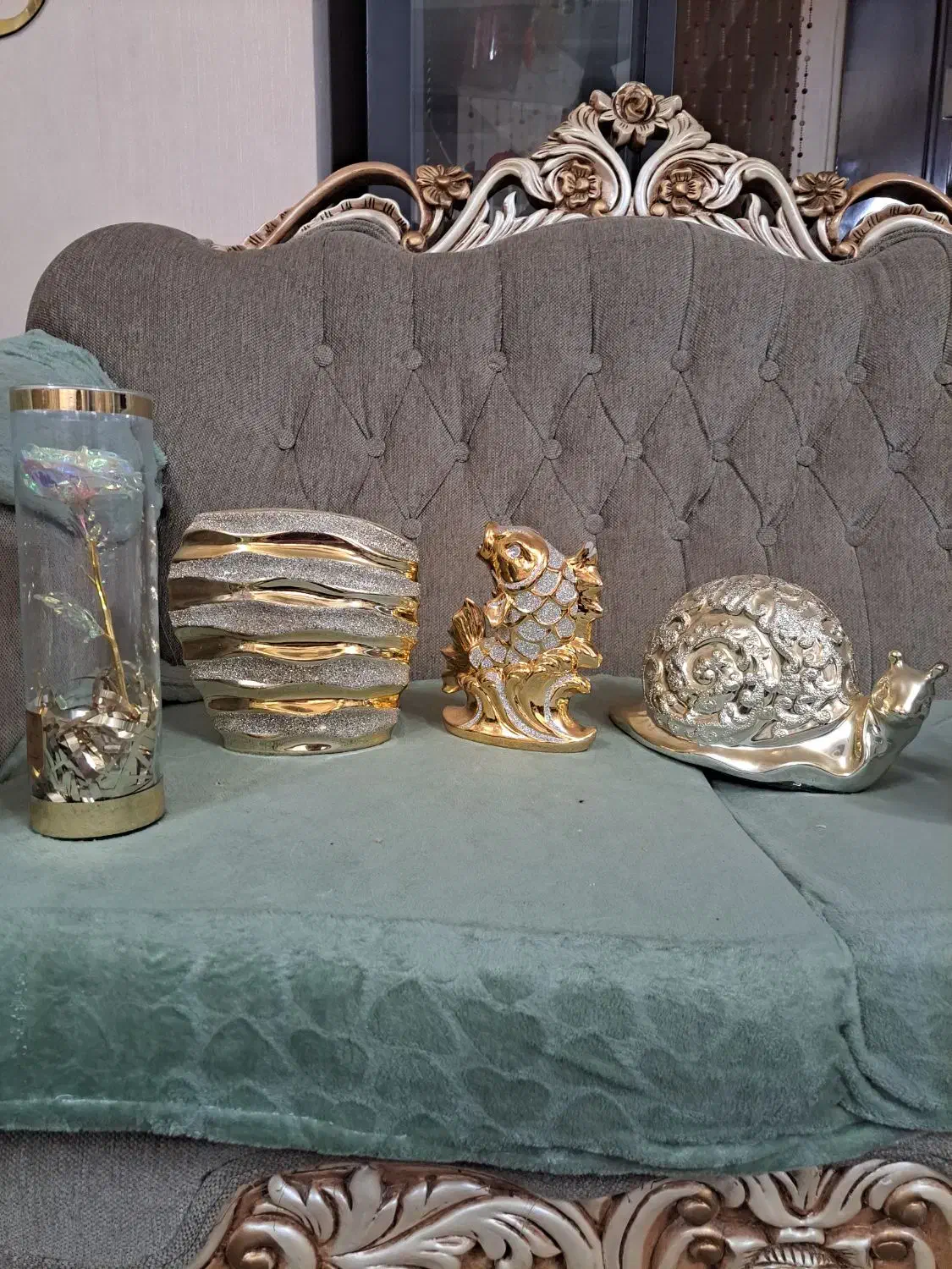 ظروف تزئینی ویترین ۴ تیکه|صنایع دستی و سایر لوازم تزئینی|تهران, مینای جنوبی|دیوار