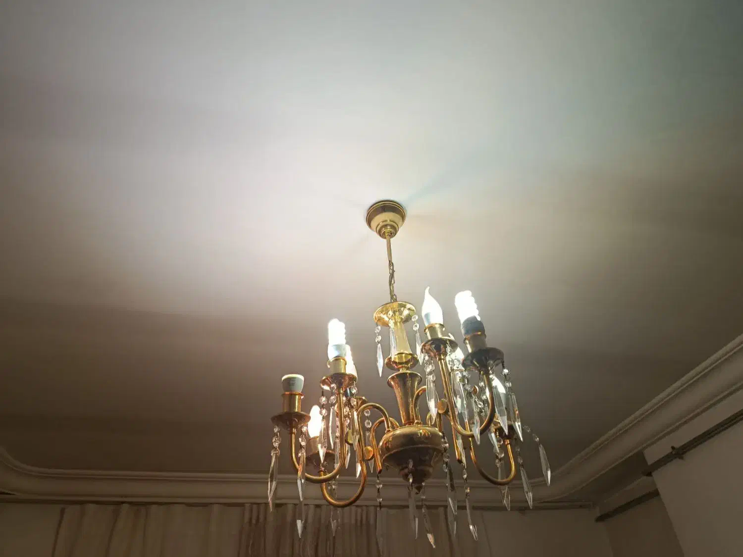 لوستر برنزی|لوستر و چراغ آویز|ارومیه, |دیوار