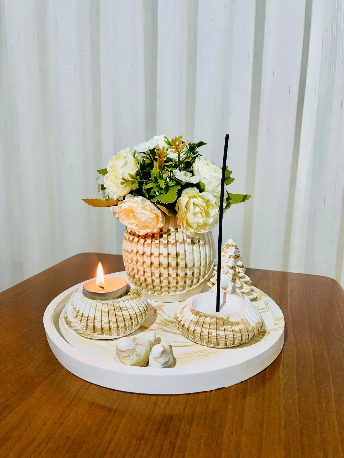 ست جاشمعی سنگی|صنایع دستی و سایر لوازم تزئینی|تربت جام, کلالی|دیوار