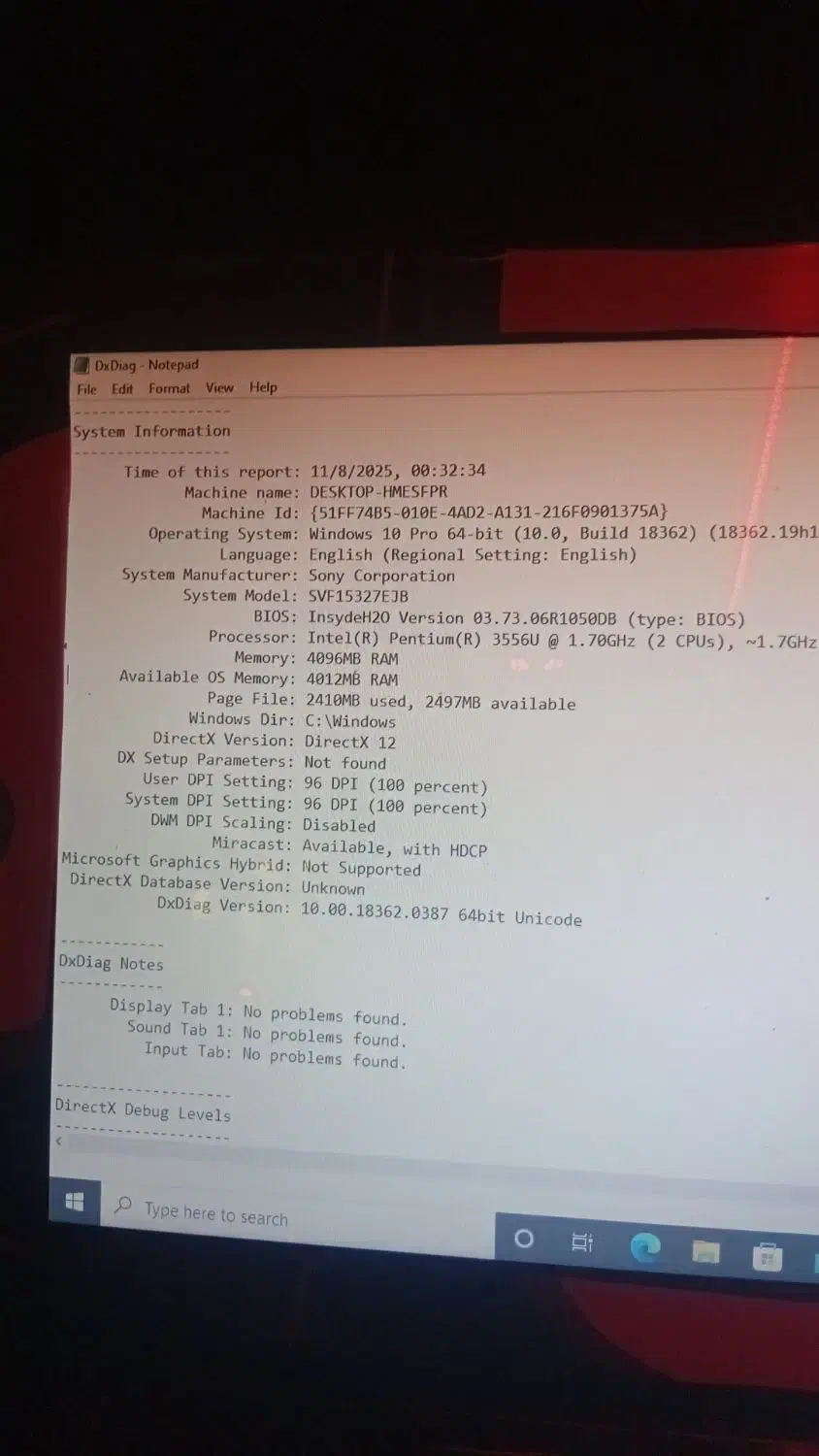 لپ تاب سونی|رایانه همراه|فردیس, قریشی|دیوار