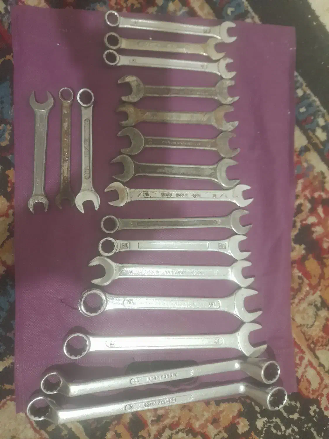 18 عدد آچار رینگی و تخت وندیوم|ابزارآلات|نظرآباد, مسکن مهر نظرآباد|دیوار