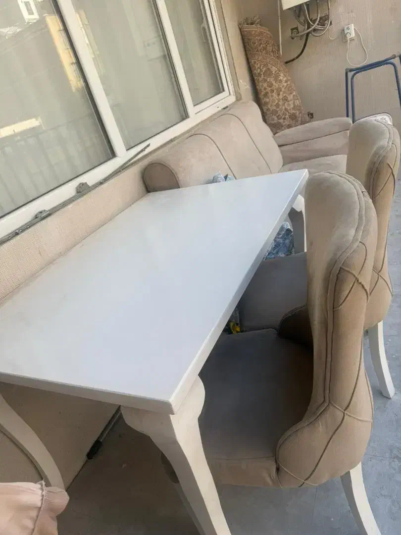 میز ناهار خوری 4 نفره وکاناپه|میز و صندلی غذاخوری|کرج, شاهینویلا|دیوار