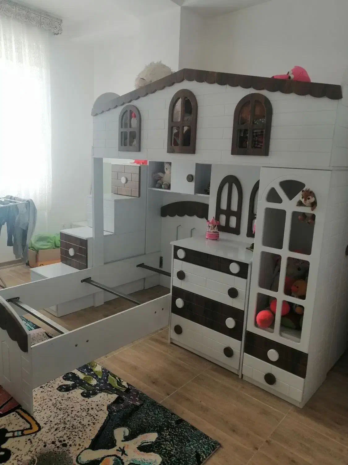 سرویس خواب کلبه ای دو طبقه|تخت و سرویس خواب|ایلام, |دیوار